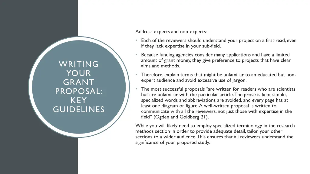 writing your grant proposal key guidelines 2