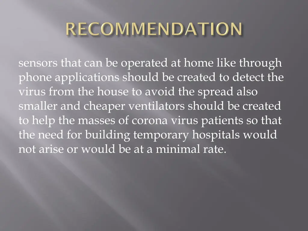 sensors that can be operated at home like through
