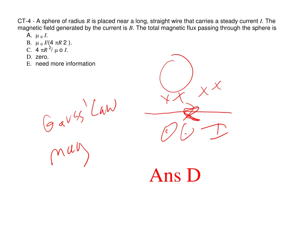 ct 4 a sphere of radius r is placed near a long