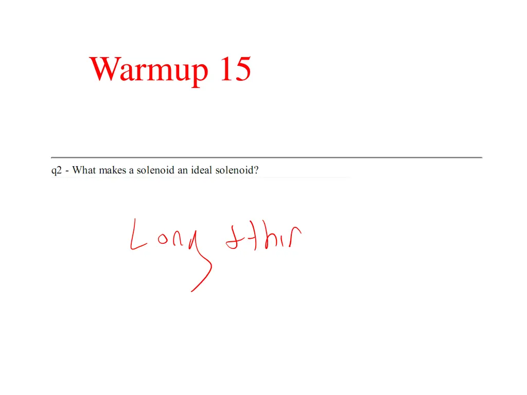 warmup 15