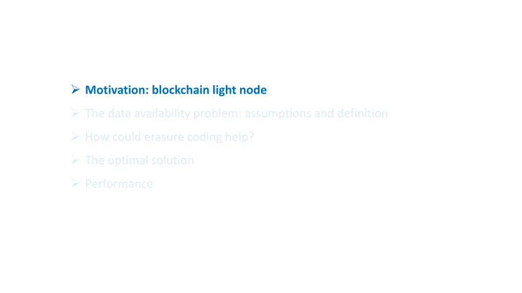 motivation blockchain light node