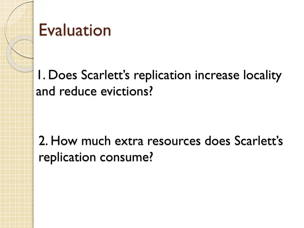 evaluation