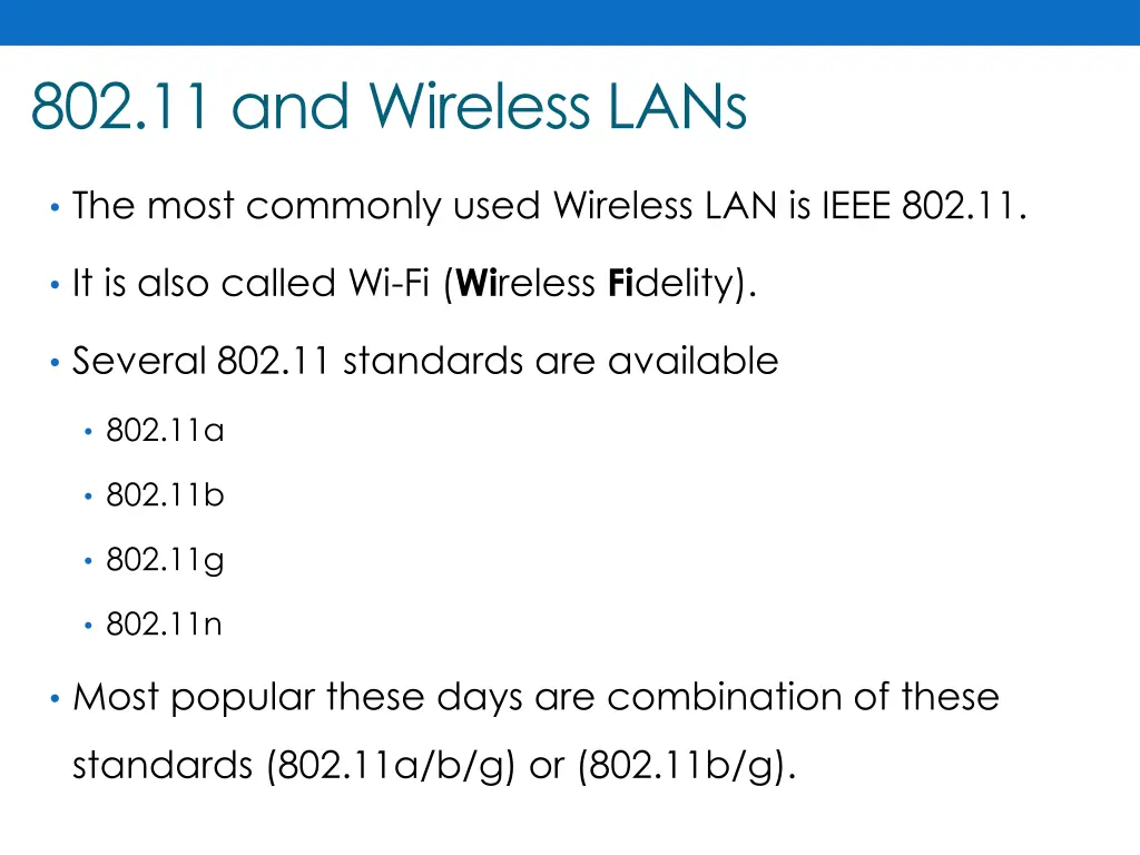 802 11 and wireless lans