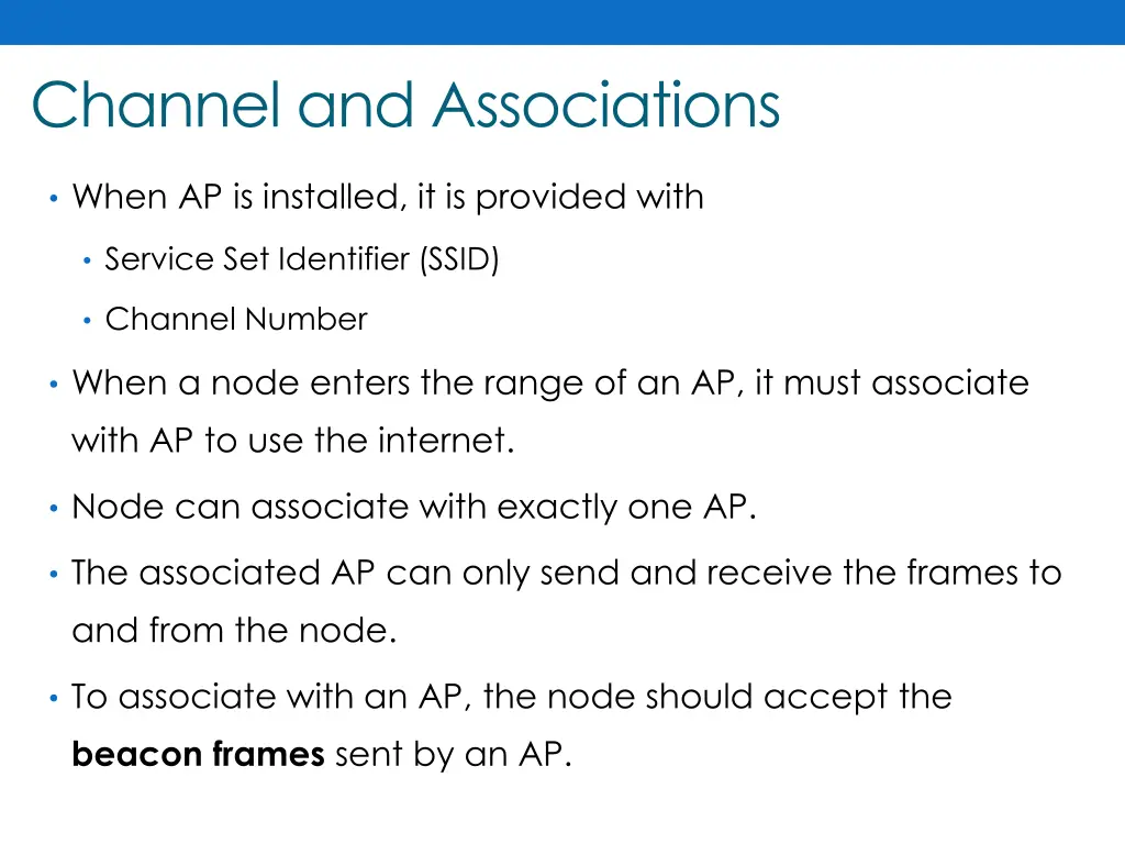 channel and associations