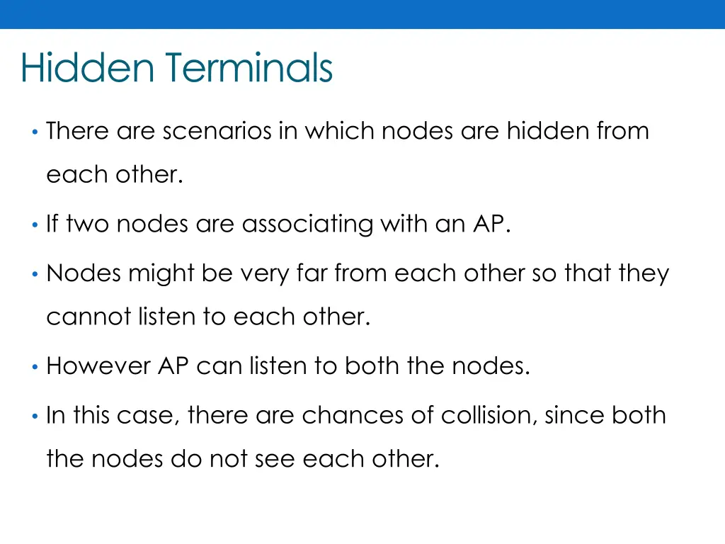 hidden terminals
