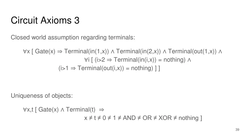 circuit axioms 3