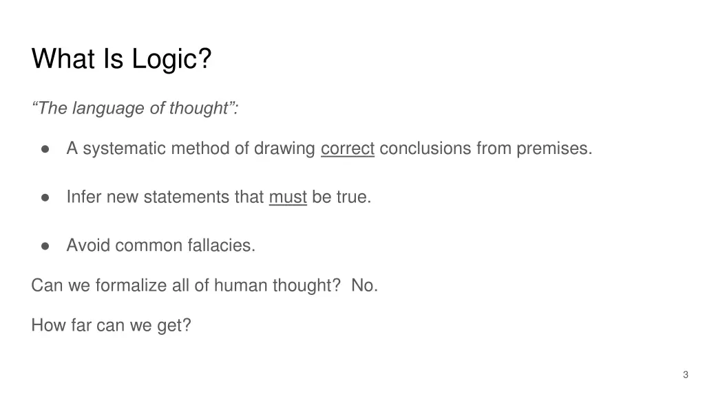 what is logic