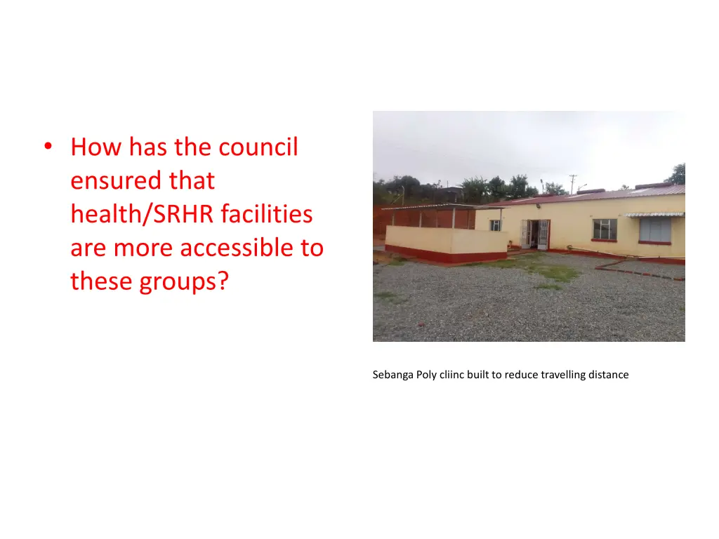 how has the council ensured that health srhr