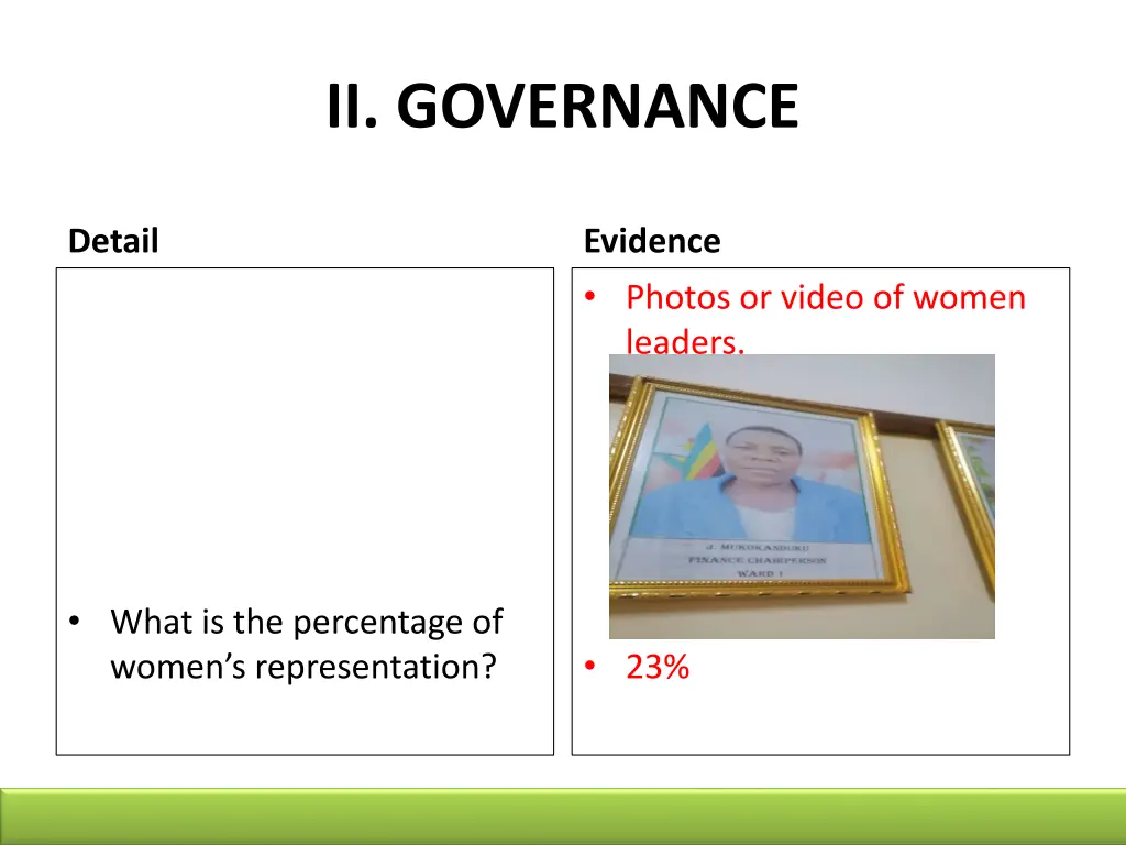 ii governance