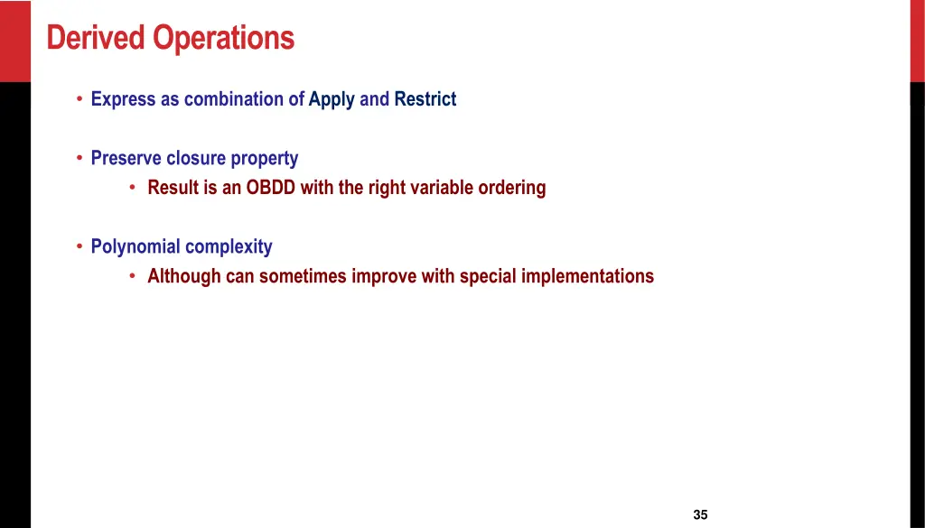 derived operations