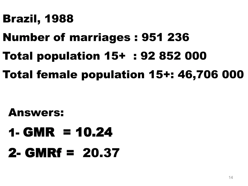 brazil 1988 number of marriages 951 236 total