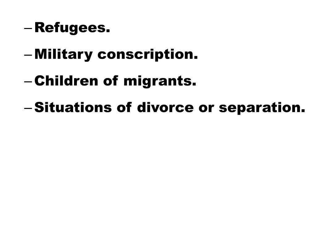 refugees military conscription children