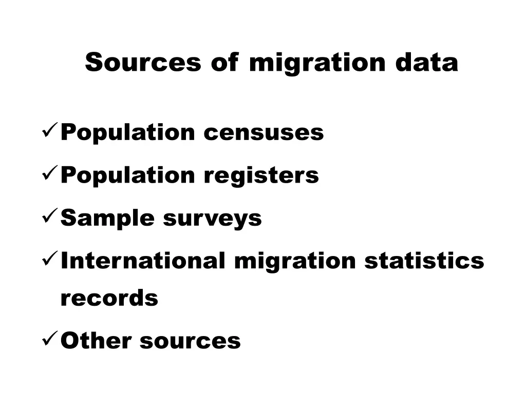 sources of migration data