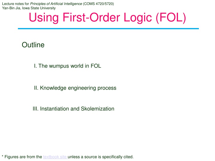 lecture notes for principles of artificial