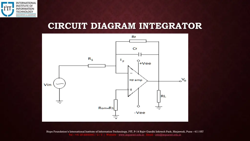 circuit diagram integrator
