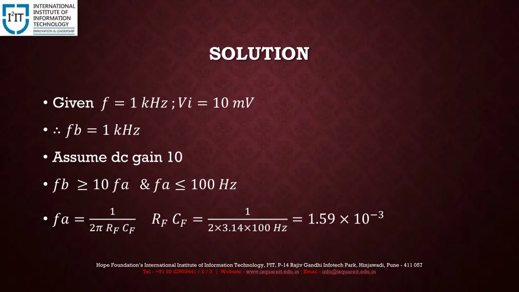 solution