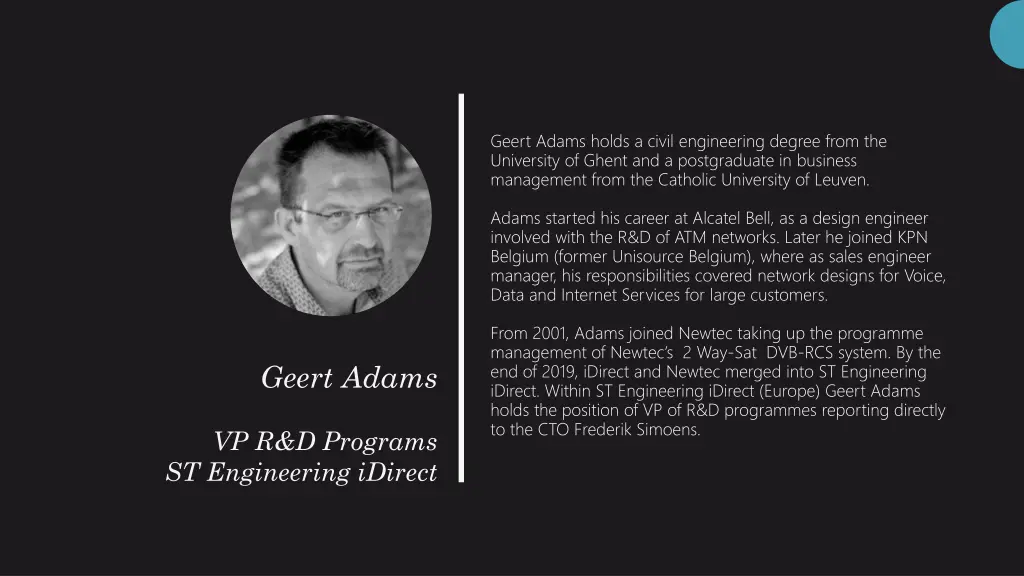 geert adams holds a civil engineering degree from