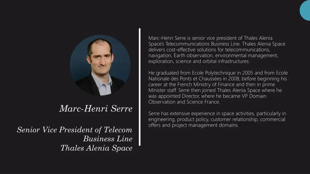 marc henri serre is senior vice president