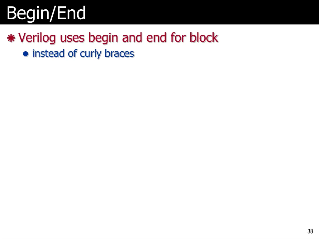begin end