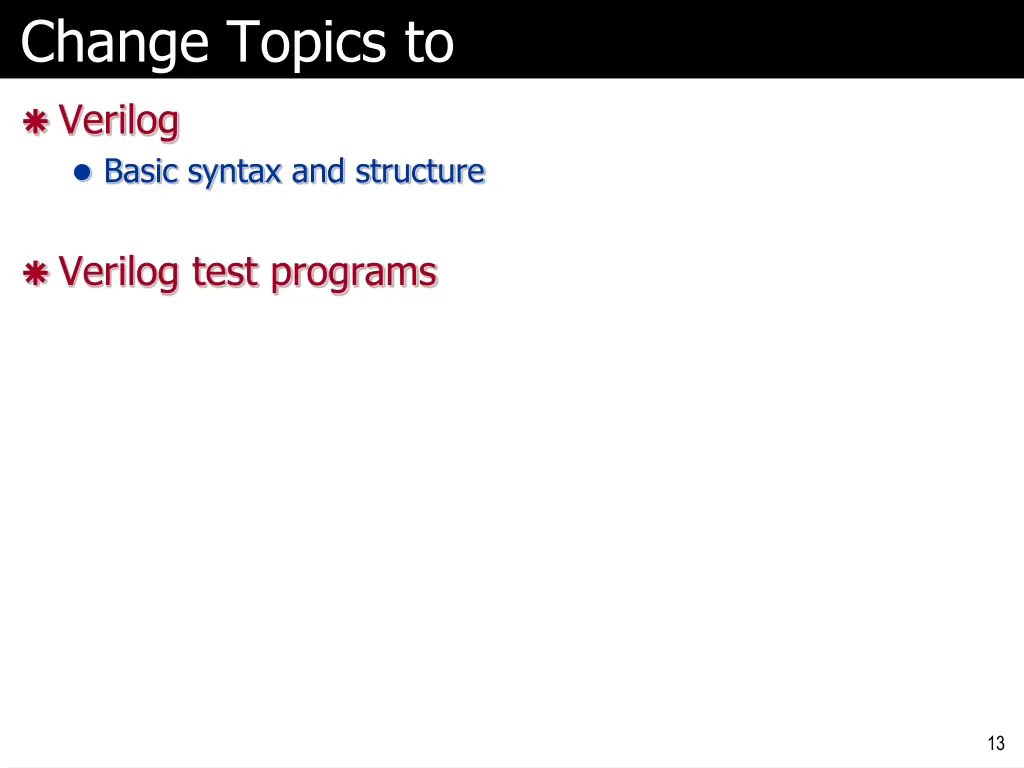change topics to