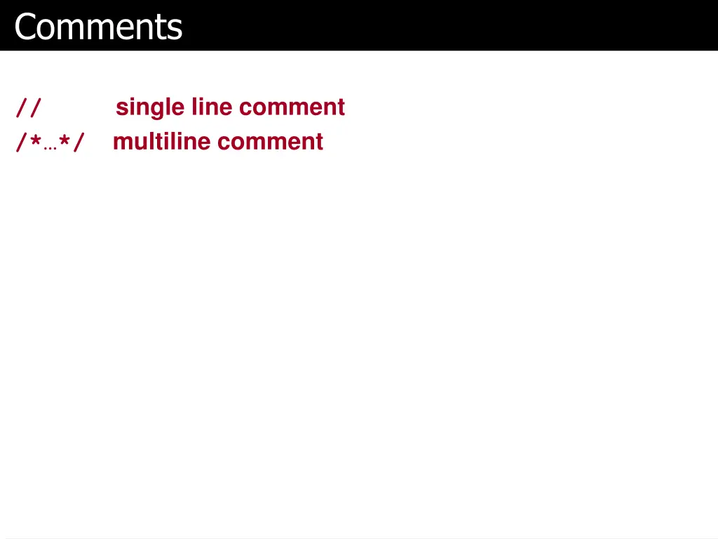 comments