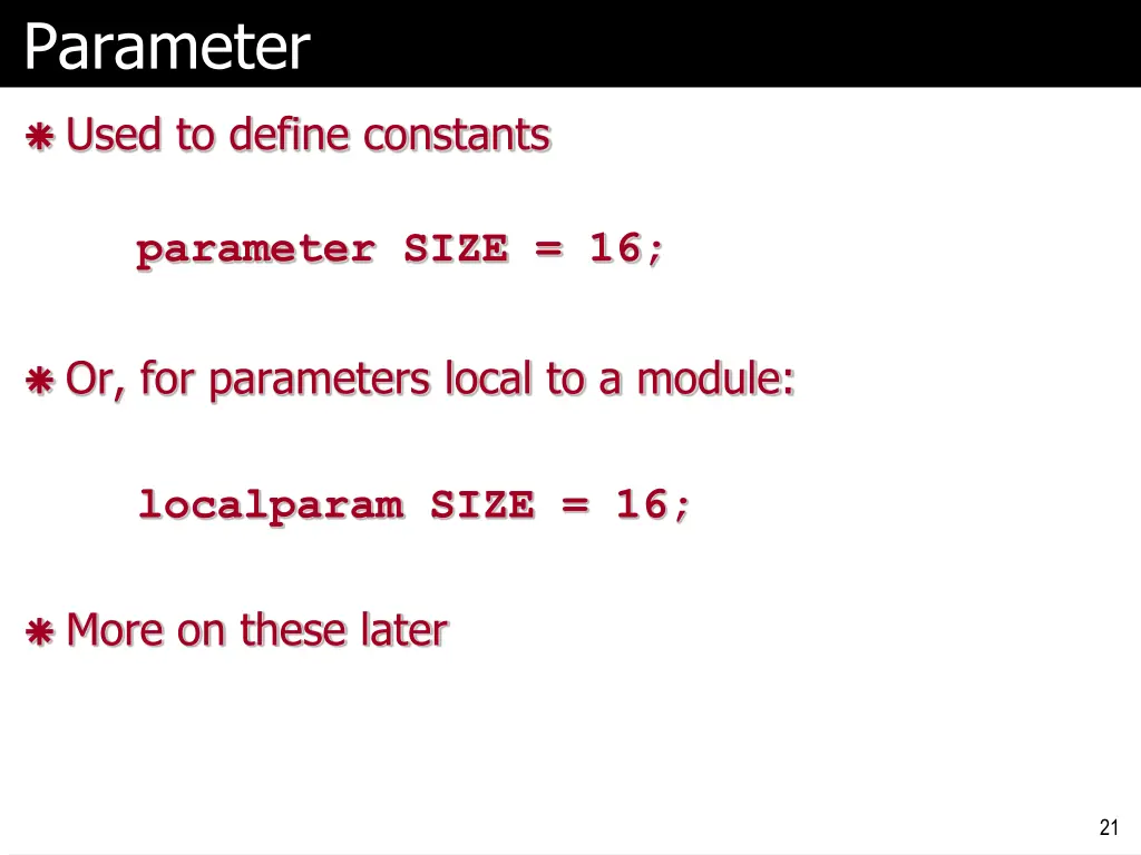 parameter