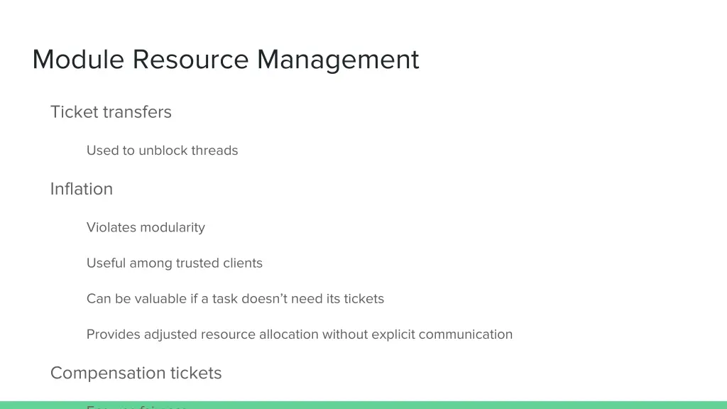 module resource management