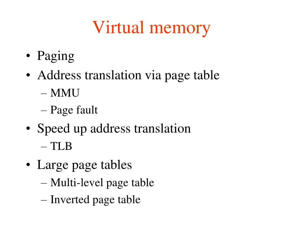 virtual memory