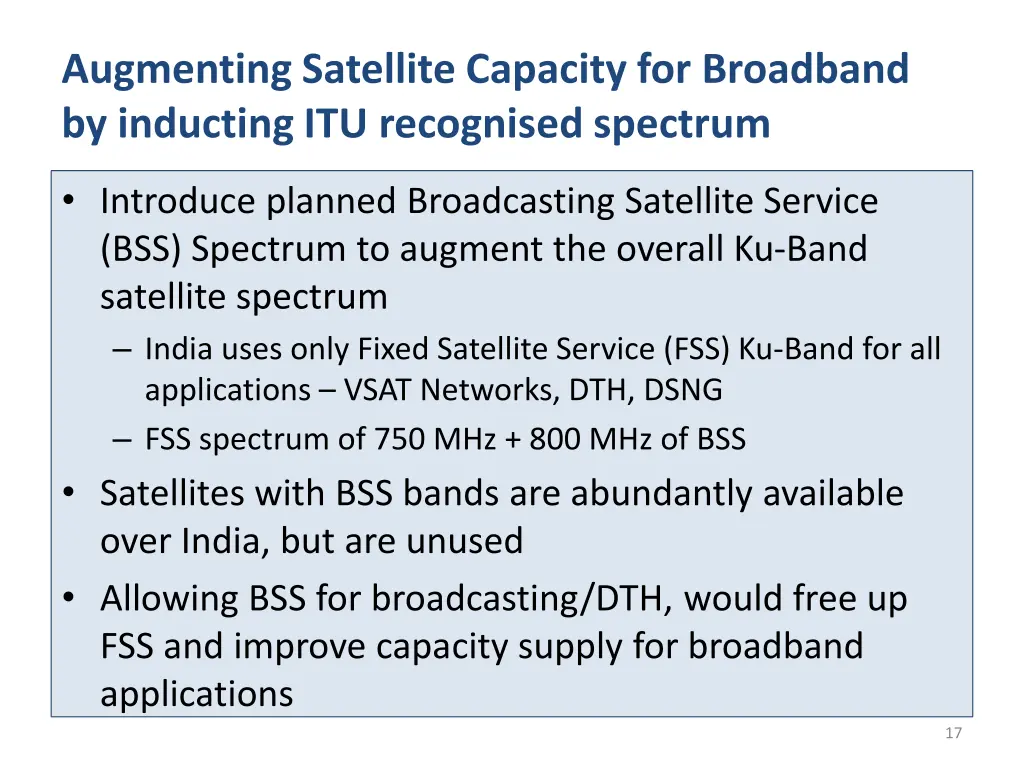 augmenting satellite capacity for broadband