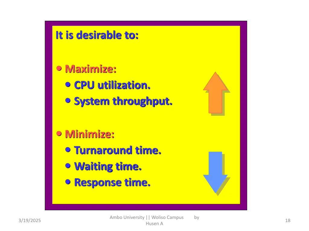 it is desirable to
