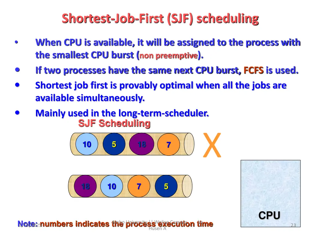 shortest job first sjf scheduling