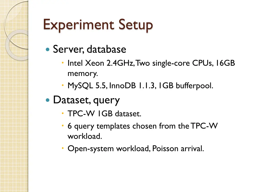experiment setup