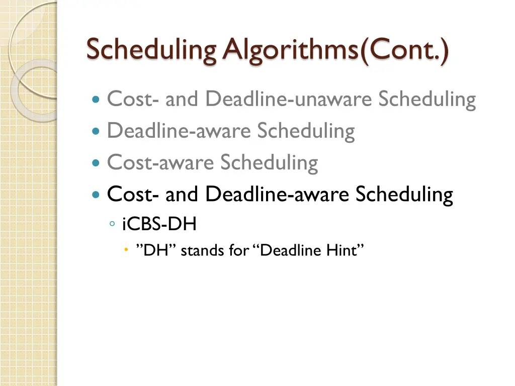 scheduling algorithms cont 2