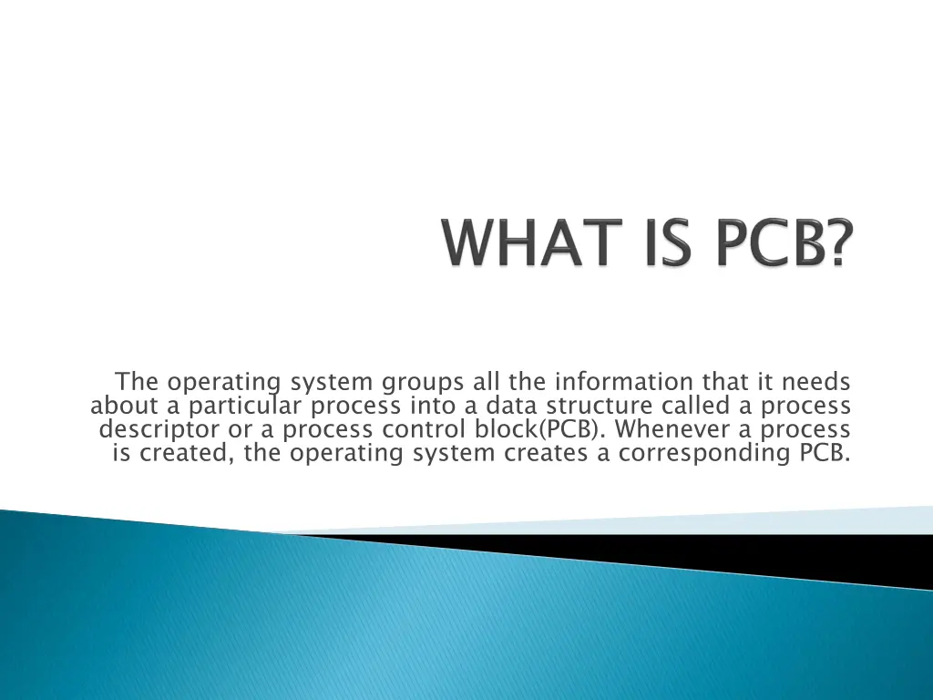 the operating system groups all the information