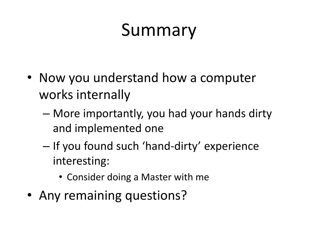 summary