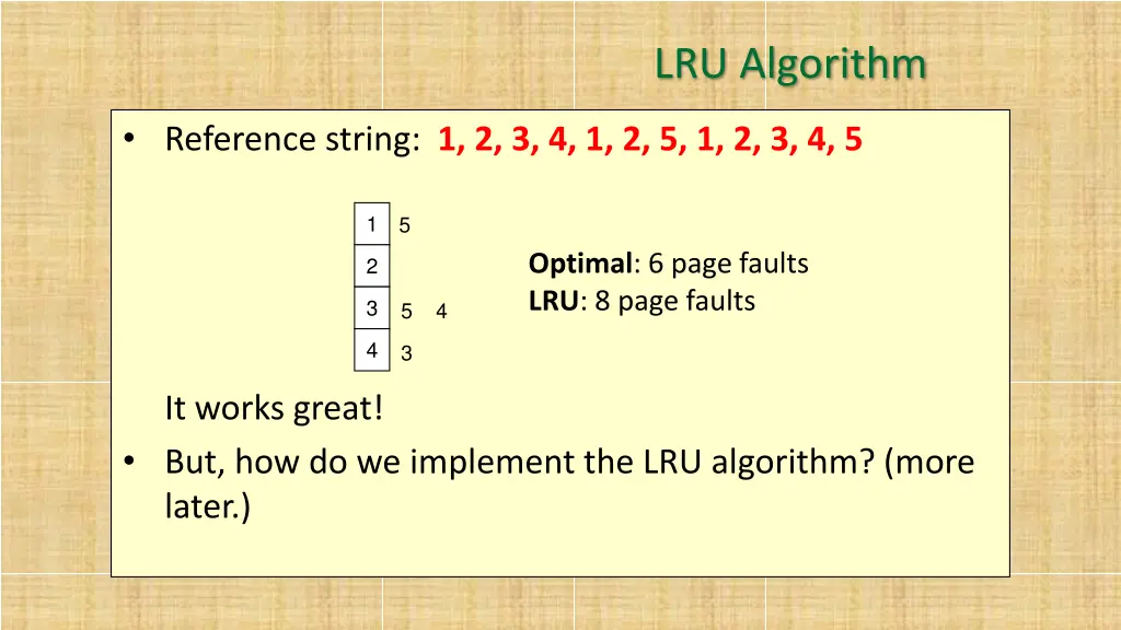 lru algorithm