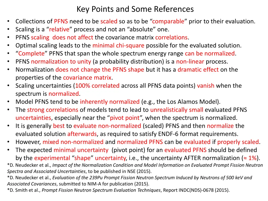 key points and some references