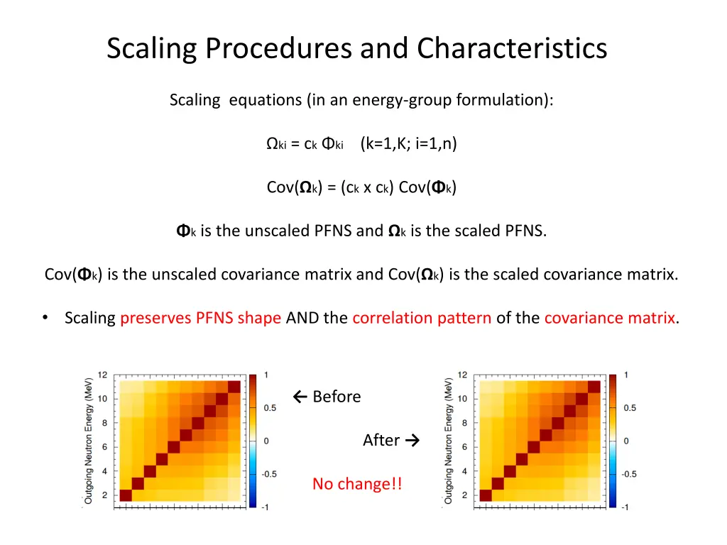 scaling procedures and characteristics