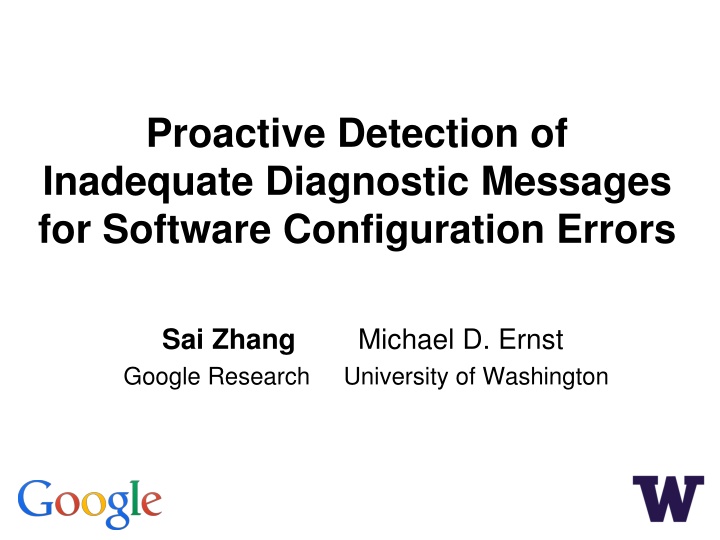 proactive detection of inadequate diagnostic