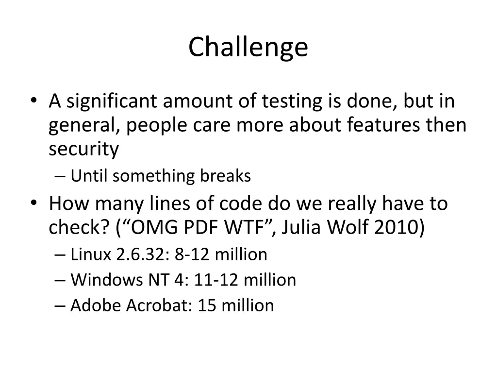 challenge