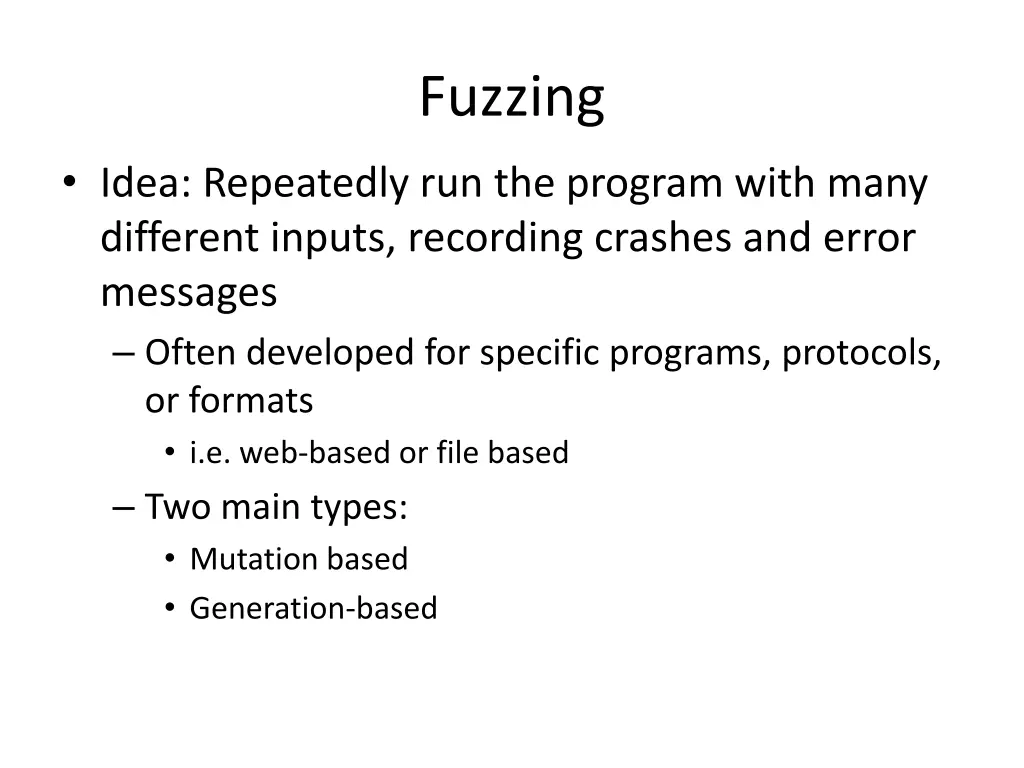 fuzzing 1