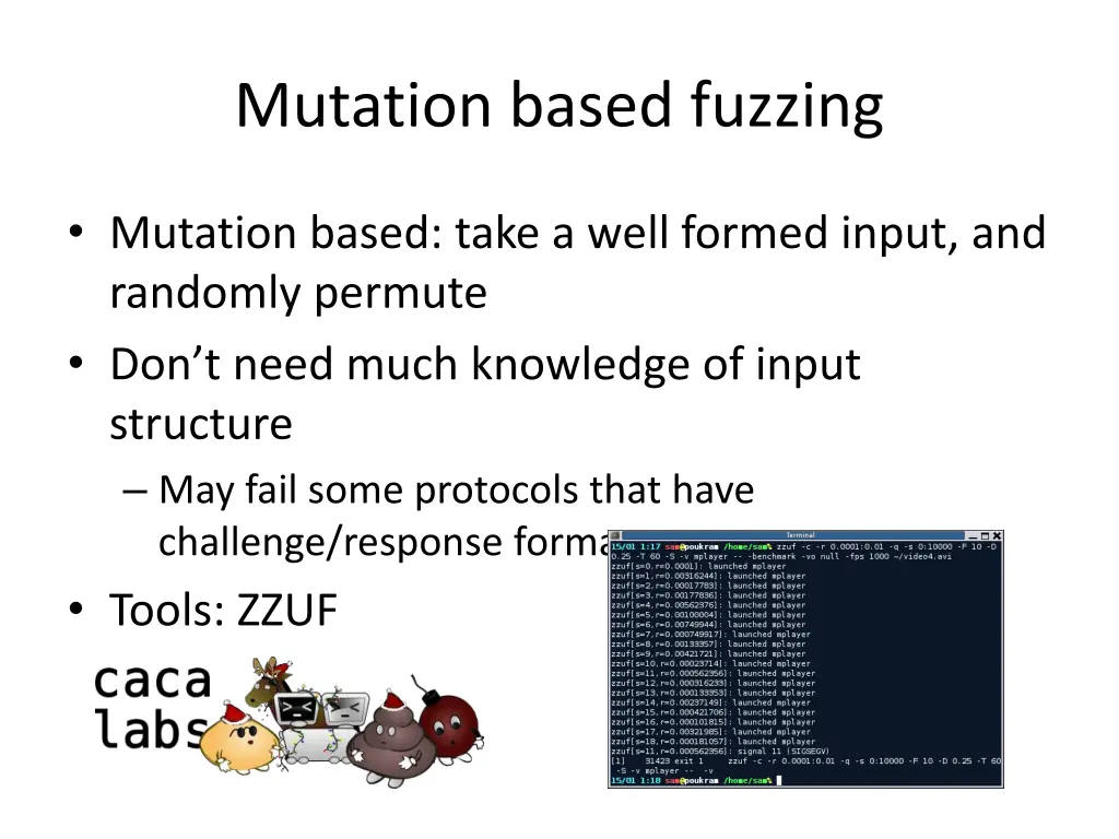 mutation based fuzzing