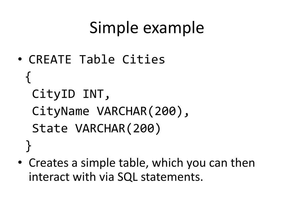 simple example 1