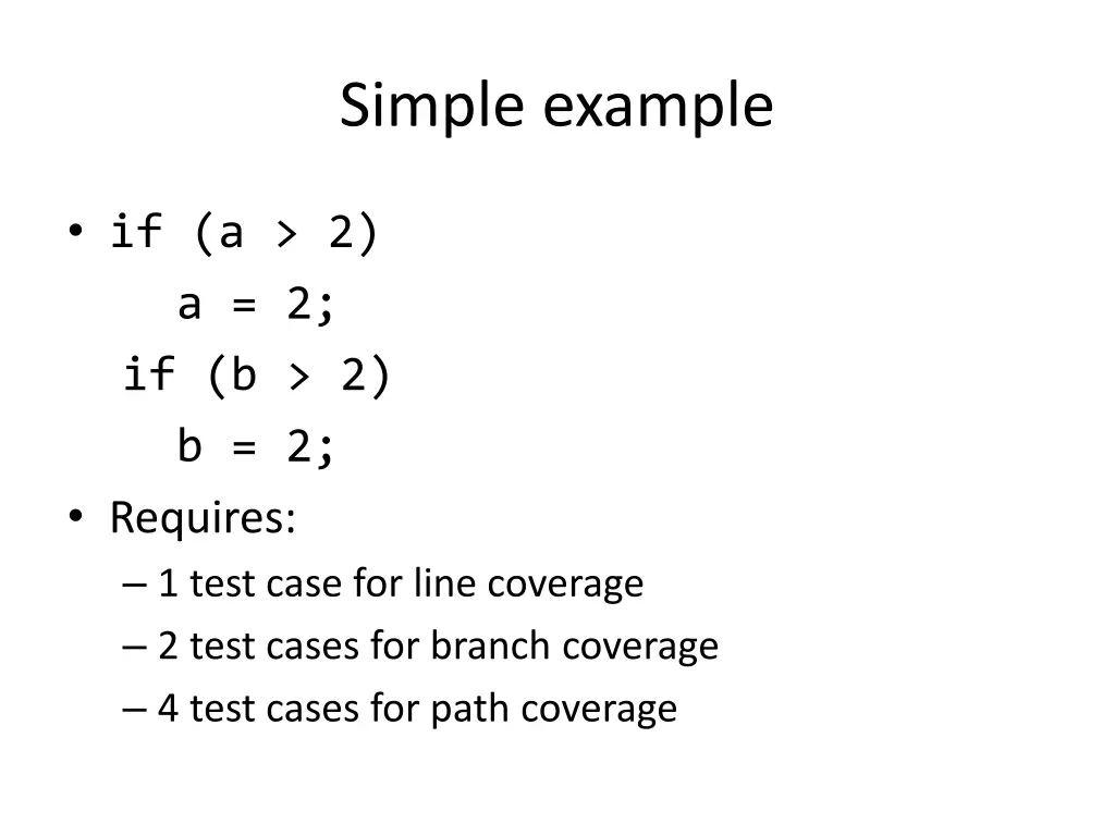 simple example