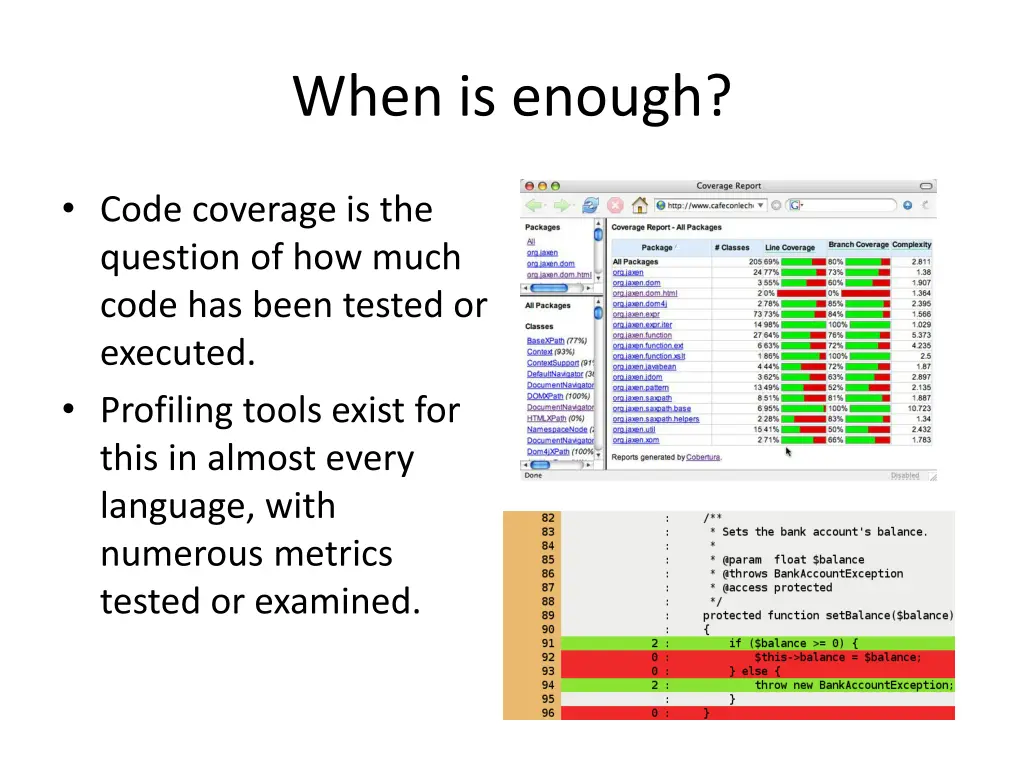 when is enough