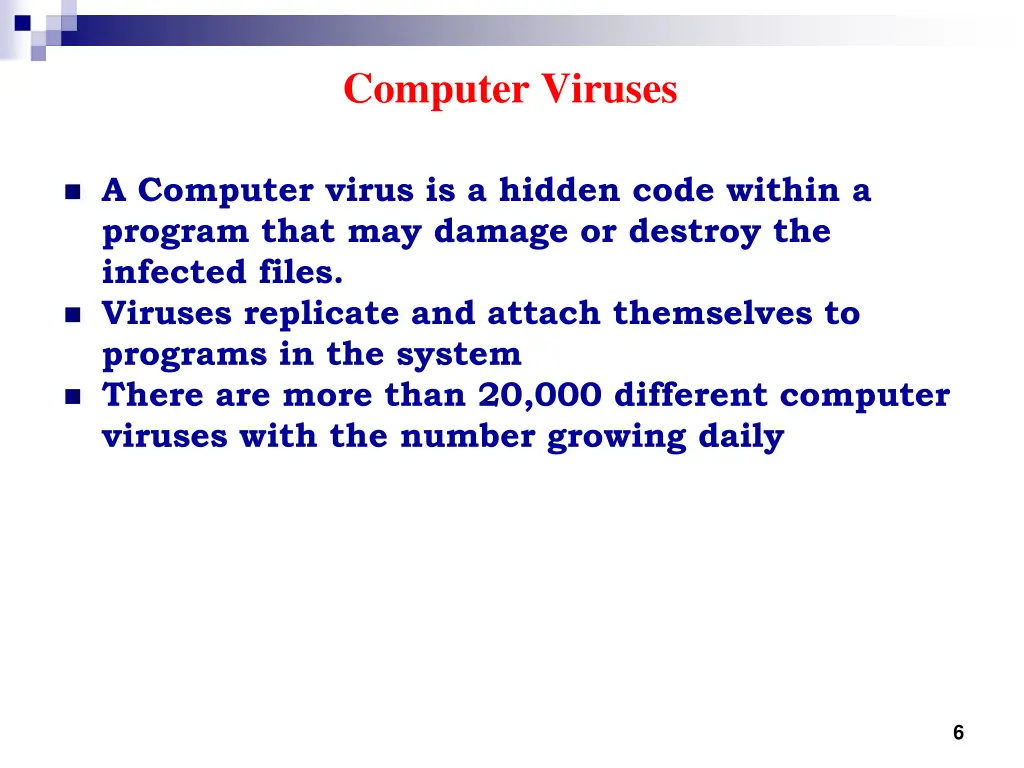 computer viruses
