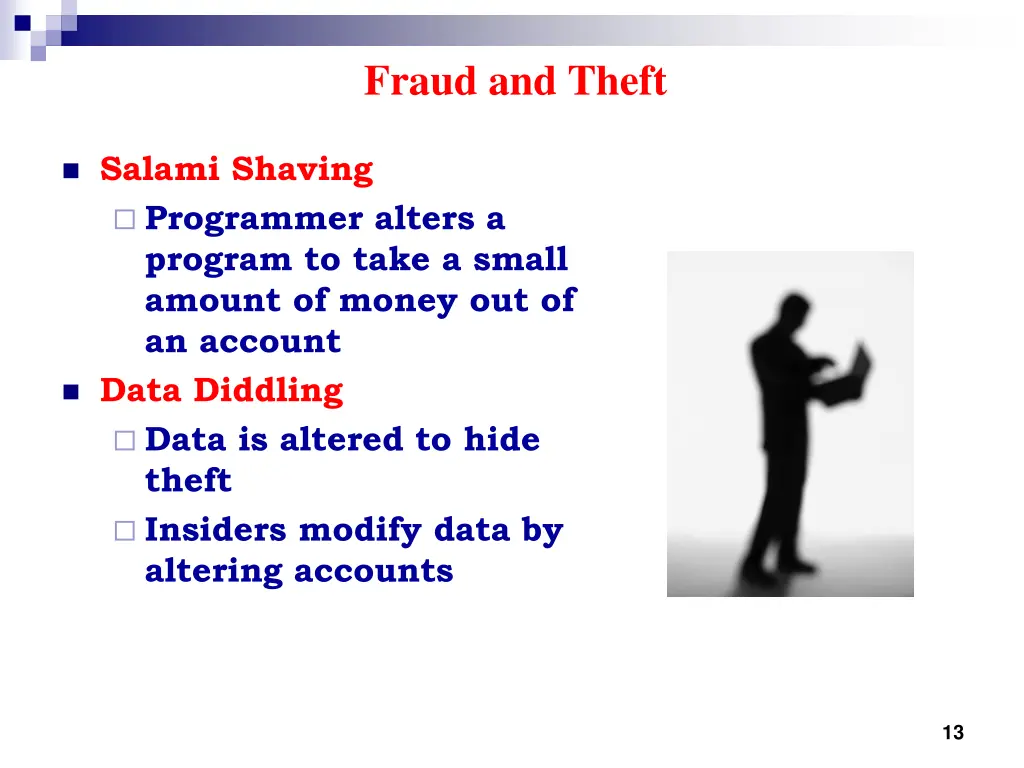 fraud and theft