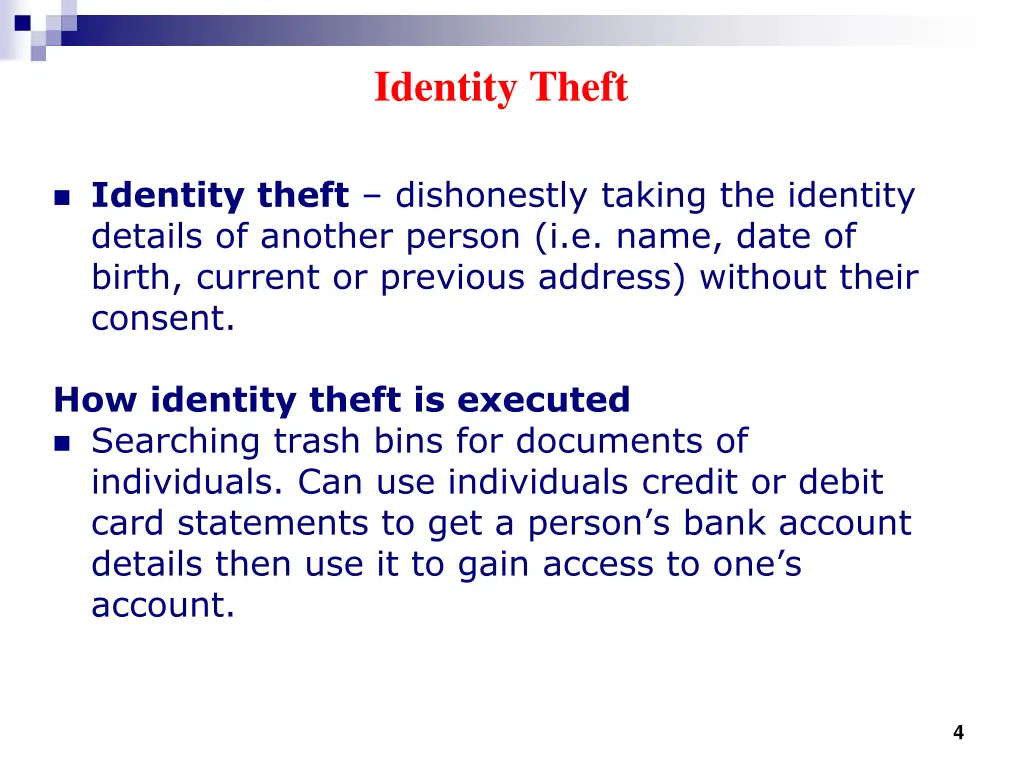 identity theft