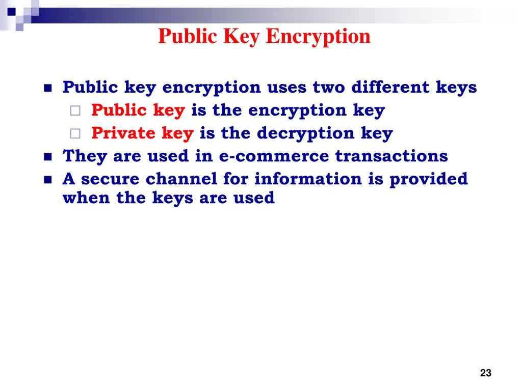 public key encryption