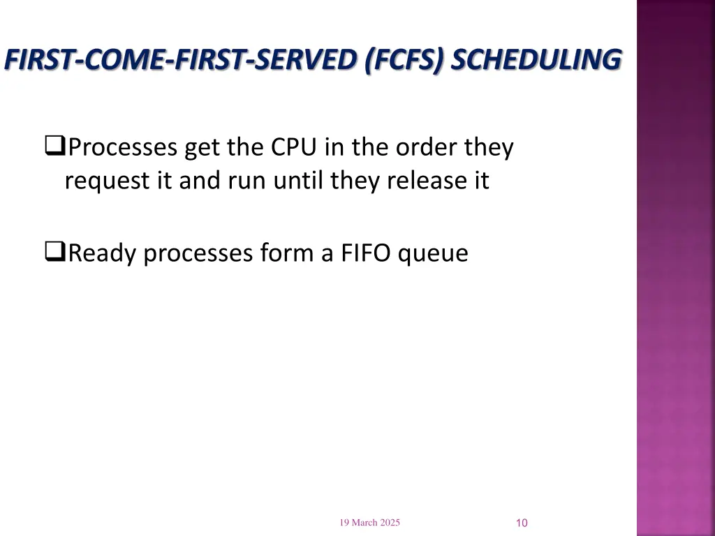 first come first served fcfs scheduling